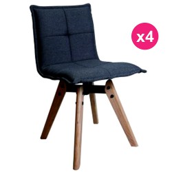 4 套椅子坯布黑 KosyForm