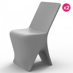 一套2把椅子冯多姆设计斯洛灰色