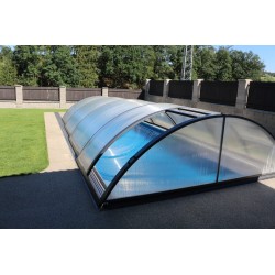 Pool shelter in Aluminum and Polycarbonate 332 x 642 x 111