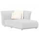 Divano divano sinistro divano letto Suave Vondom tessuto idrorepellente Grigio 1043