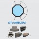 Kit Mobilier 5 modules pour Spa Octopus 4 à 6 Places NetSpa