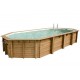 Pool Holz Ubbink Océa 470X860 H130cm Liner Beige Sand