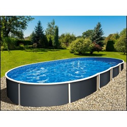 Pool Azuro oval Graphite 5.5x3.7x1.2