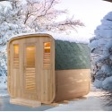 Gaïa Nova 6-lugares sauna ao ar livre Holl's en Epicea
