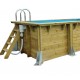 Pool Wood Ubbink Azura 430x300 H126cm Beige Liner