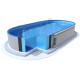 Oval pool Ibiza Azuro 900x500 H150 blue liner