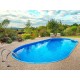 Oval pool Ibiza Azuro 900x500 H150 blue liner
