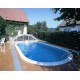 Oval Pool Ibiza Azuro 12mx6m H150cm Buried with Sand Filter