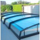 Low Pool Shelter Telescopic Shelter Cyprus 10.45x4.50m without rails