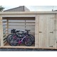 Habrita Ricovero per biciclette in legno 3m3