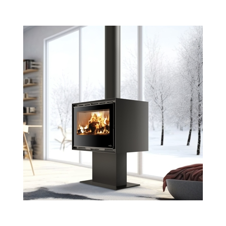 Ferlux Enya 80 central foot wood stove 9.6 kW