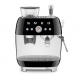 Máquina de café espresso Smeg 50's con molinillo negro cromado
