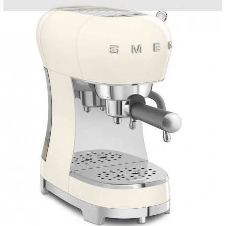 Smeg Espressomachine 50's Crème Chroom