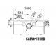 Bronpi Cairo 110-D 2-ruits houten inzetstuk links Vision 15kW