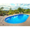 Azuro Ibiza Oval Pool 350x700 H135 with Sand Filter
