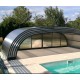 Cubierta de piscina de media altura Cubierta telescópica Malta 8,36x5m lista para instalar